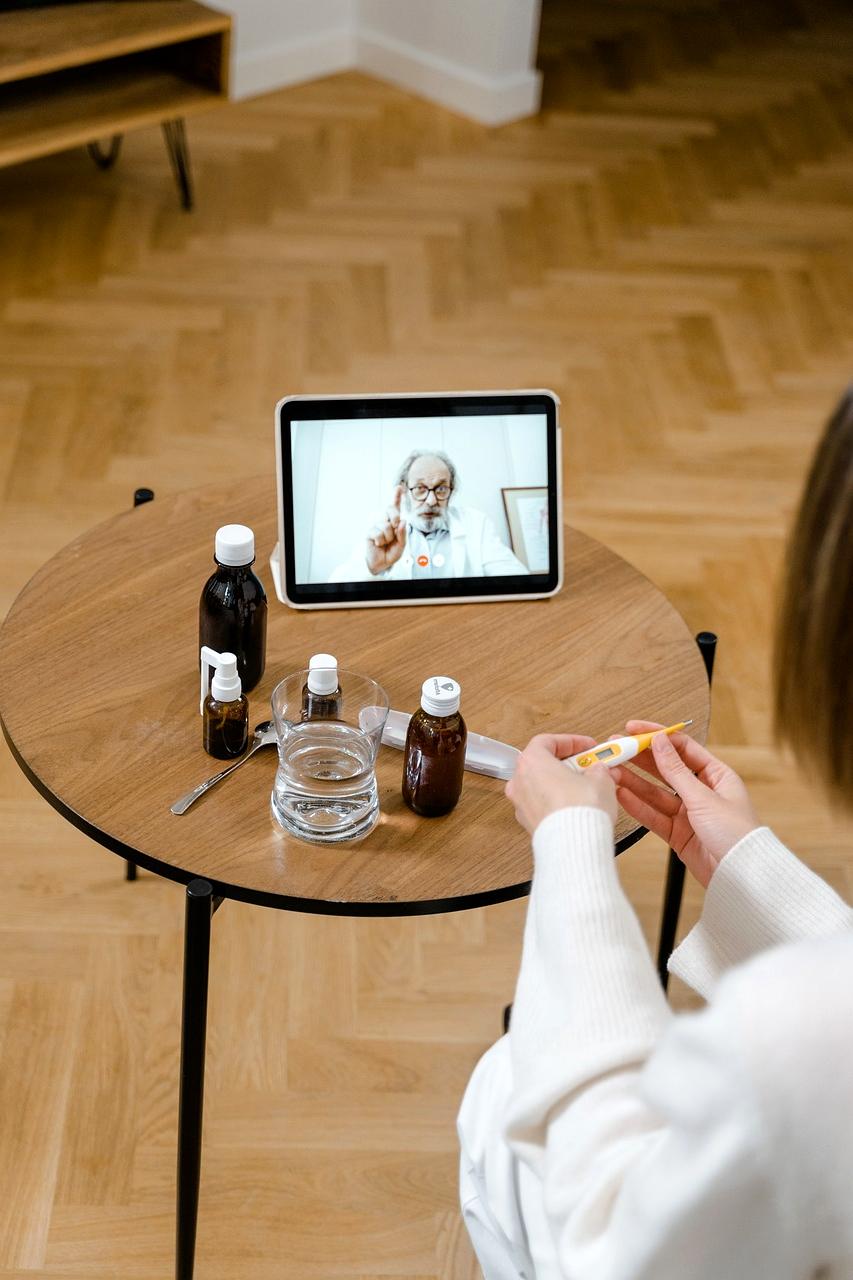 Skincare specialist preparing a consultation room at LumiDerm Science